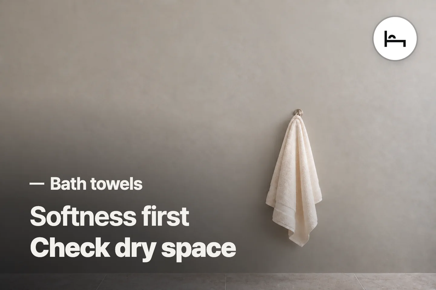 Softness first Check dry space — Bath towels (photo is an AI-generated illustration)