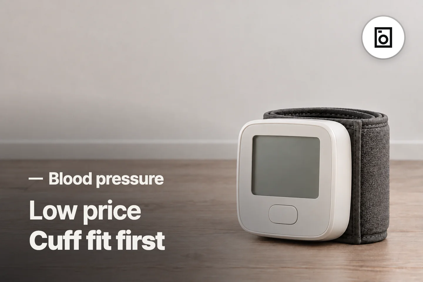 Low price Cuff fit first — Blood pressure (photo is an AI-generated illustration)