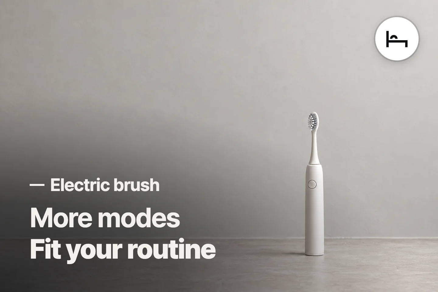 More modes Fit your routine — Electric brush (photo is an AI-generated illustration)
