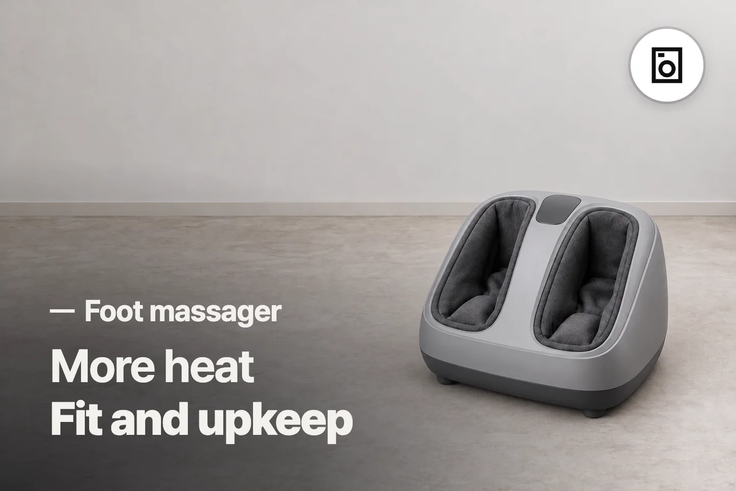 More heat Fit and upkeep — Foot massager (photo is an AI-generated illustration)