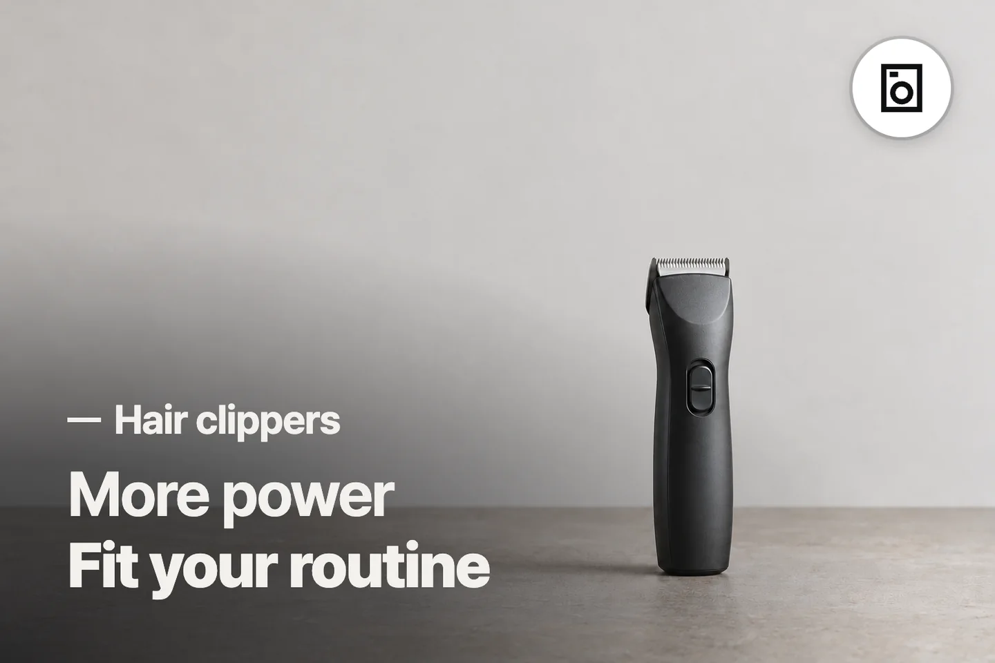 More power Fit your routine — Hair clippers (photo is an AI-generated illustration)