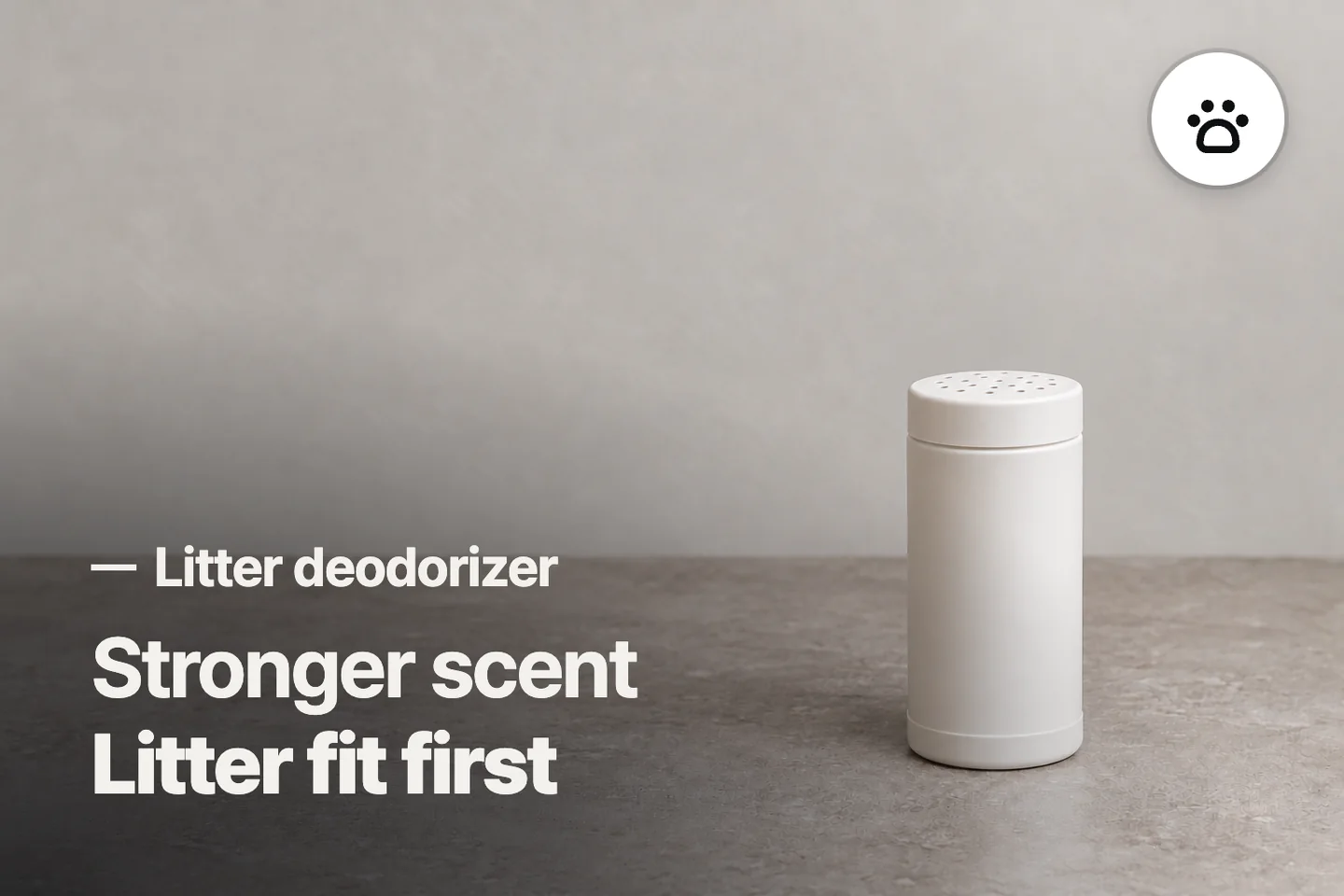 Stronger scent Litter fit first — Litter deodorizer (photo is an AI-generated illustration)