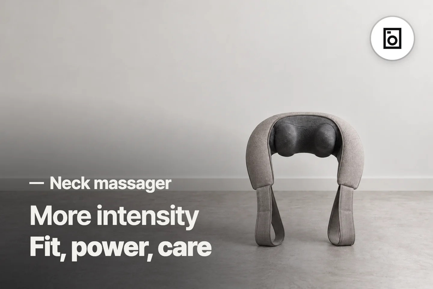More intensity Fit, power, care — Neck massager (photo is an AI-generated illustration)