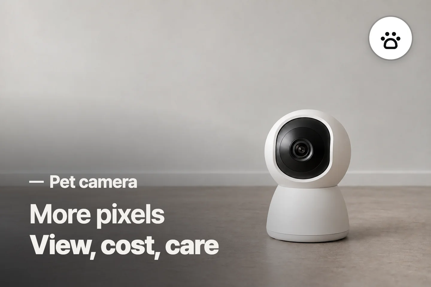 More pixels View, cost, care — Pet camera (photo is an AI-generated illustration)