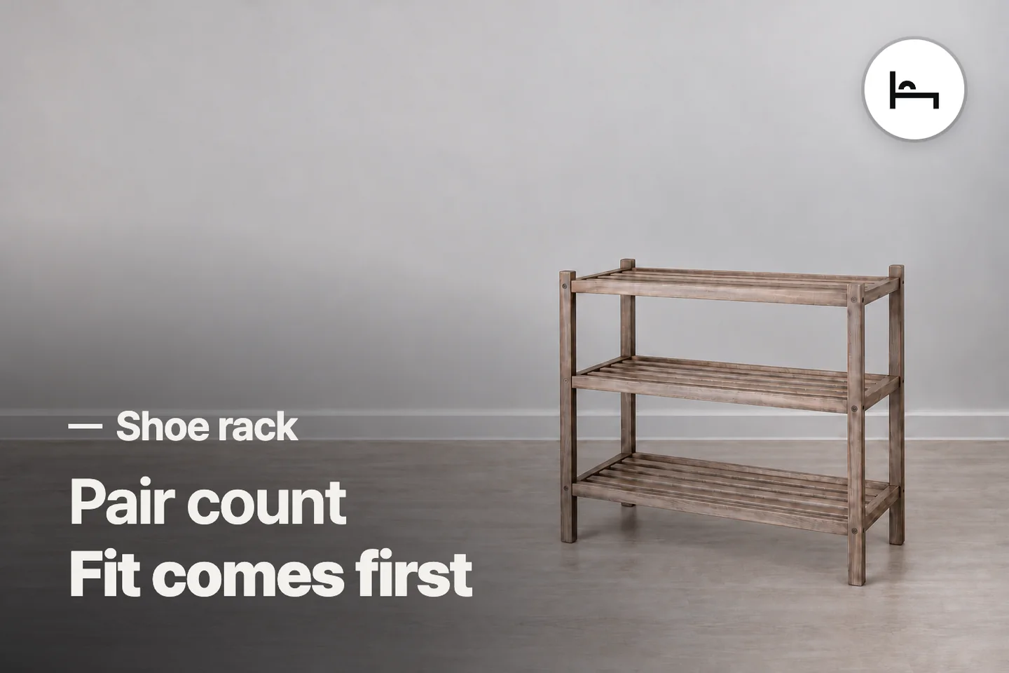 Pair count Fit comes first — Shoe rack (photo is an AI-generated illustration)