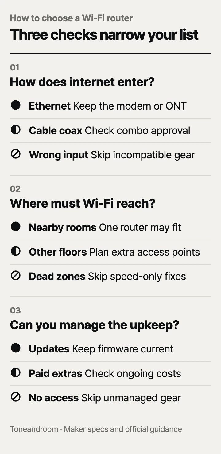 How to choose a Wi-Fi router: internet fit, room coverage, setup and upkeep